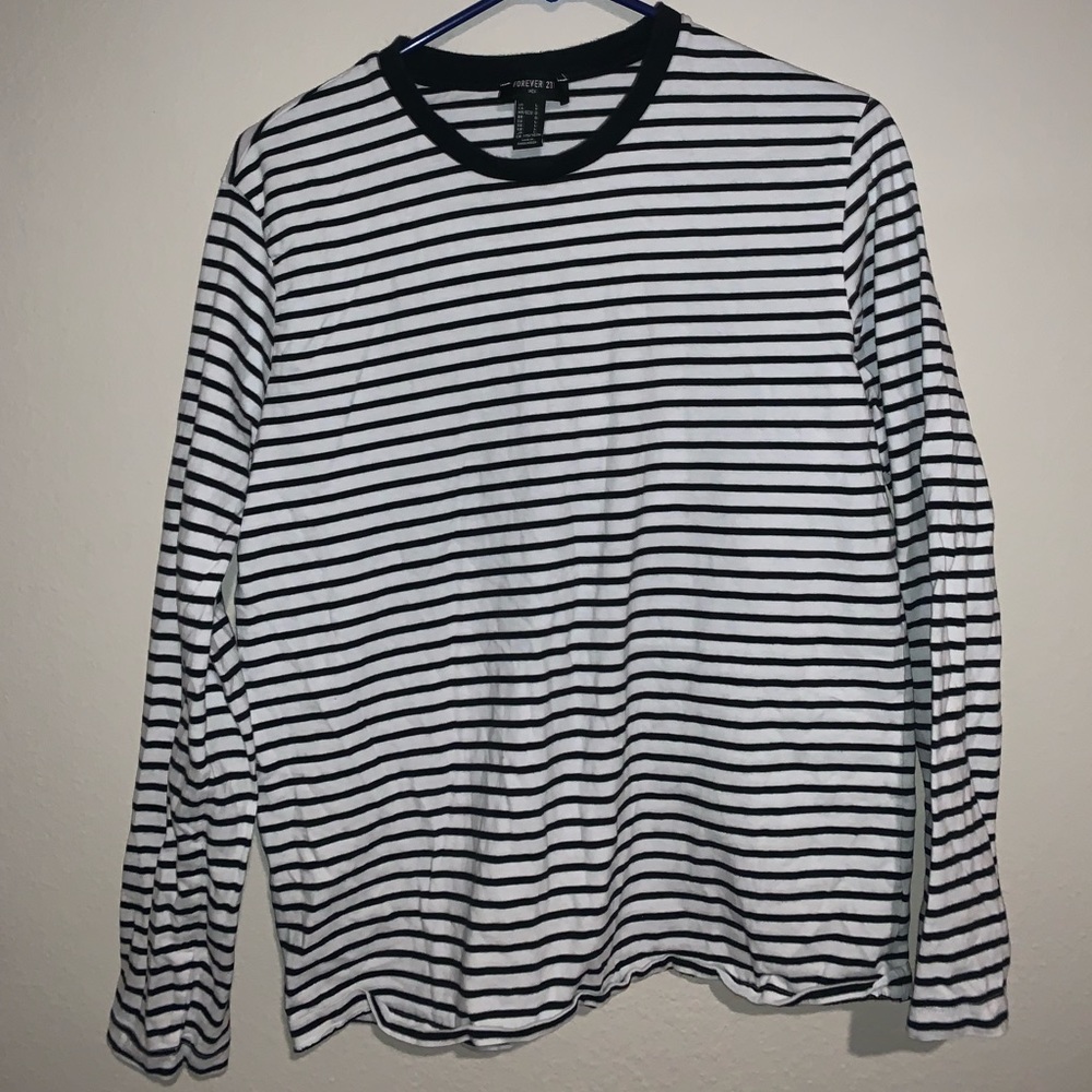 Black and white striped shirt